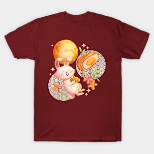 Rabbit Happy Autumn Watercolor T-Shirt